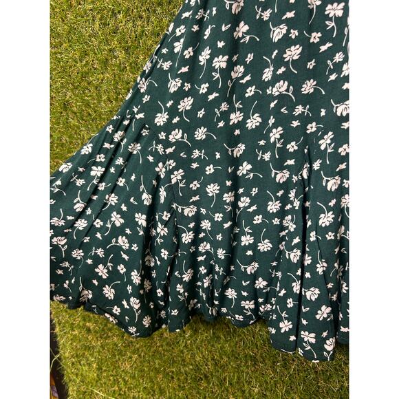 Princess Polly Floral Mini Skirt Delungra Green A-Line Ditsy Print Size 8 - Picture 4 of 7